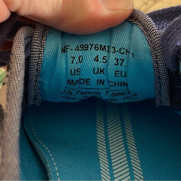 Keds Champion Washed Navy Striped Sneakers Jute Espadrille Style Soles Size 7 - Picture 9 of 9